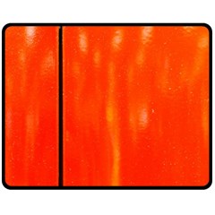 Abstract Orange Fleece Blanket (medium)  by Modern2018