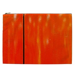 Abstract Orange Cosmetic Bag (xxl)  by Modern2018