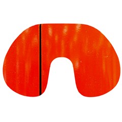 Abstract Orange Travel Neck Pillows by Modern2018