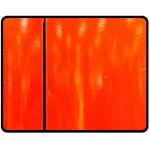 Abstract Orange Double Sided Fleece Blanket (Medium)  58.8 x47.4  Blanket Front