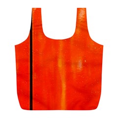 Abstract Orange Full Print Recycle Bags (l)  by Modern2018