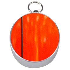 Abstract Orange Silver Compasses by Modern2018