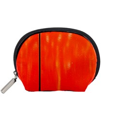 Abstract Orange Accessory Pouches (small) 