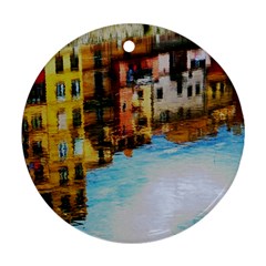 Architecture Art Blue Ornament (round)