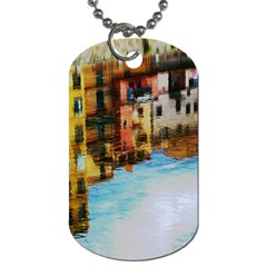 Architecture Art Blue Dog Tag (one Side) by Modern2018