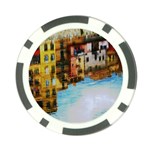 Architecture Art Blue Poker Chip Card Guard (10 pack) Front