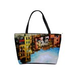 Architecture Art Blue Shoulder Handbags Front