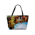 Architecture Art Blue Shoulder Handbags Back