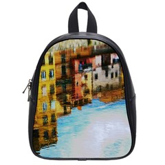 Architecture Art Blue School Bag (small)