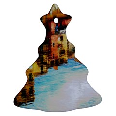 Architecture Art Blue Christmas Tree Ornament (two Sides) by Modern2018