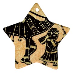 Antique Apparel Art Star Ornament (two Sides) by Modern2018