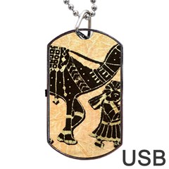 Antique Apparel Art Dog Tag Usb Flash (two Sides) by Modern2018