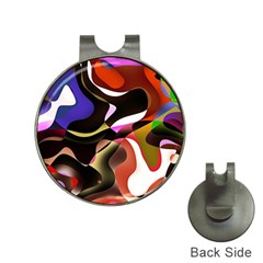 Abstract Full Colour Background Hat Clips With Golf Markers by Modern2018