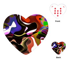 Abstract Full Colour Background Playing Cards (heart) 