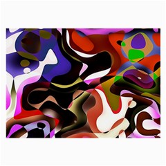 Abstract Full Colour Background Large Glasses Cloth by Modern2018