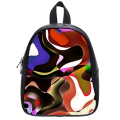 Abstract Full Colour Background School Bag (small) by Modern2018