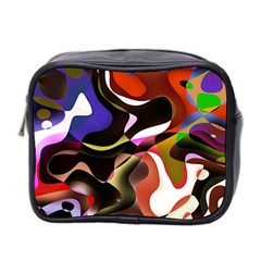 Abstract Full Colour Background Mini Toiletries Bag 2-side by Modern2018