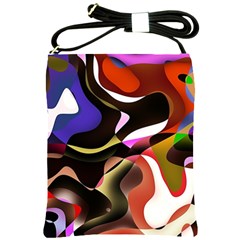 Abstract Full Colour Background Shoulder Sling Bags by Modern2018