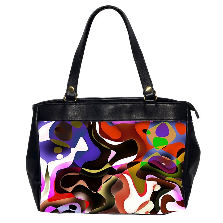 Abstract Full Colour Background Office Handbags (2 Sides) 