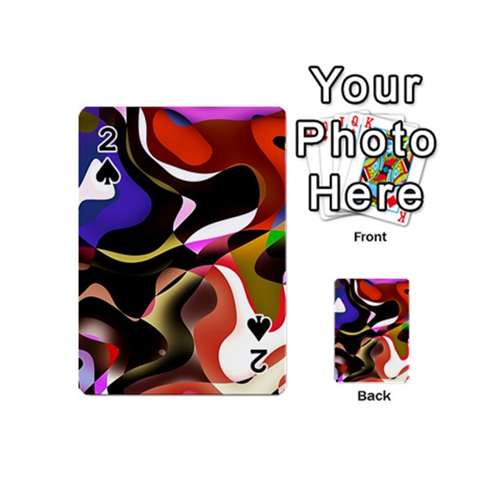 Abstract Full Colour Background Playing Cards 54 (Mini) 