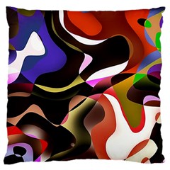 Abstract Full Colour Background Large Cushion Case (two Sides) by Modern2018