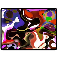 Abstract Full Colour Background Double Sided Fleece Blanket (large)  by Modern2018