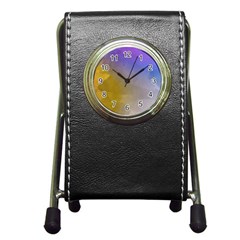 Abstract Smooth Background Pen Holder Desk Clocks by Modern2018