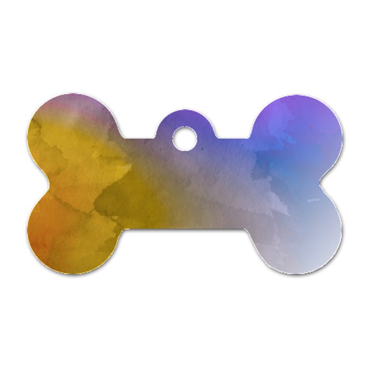 Abstract Smooth Background Dog Tag Bone (Two Sides)