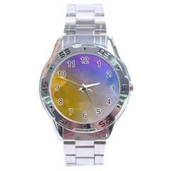 Abstract Smooth Background Stainless Steel Analogue Watch by Modern2018