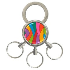 Abstract Background Colrful 3-ring Key Chains by Modern2018