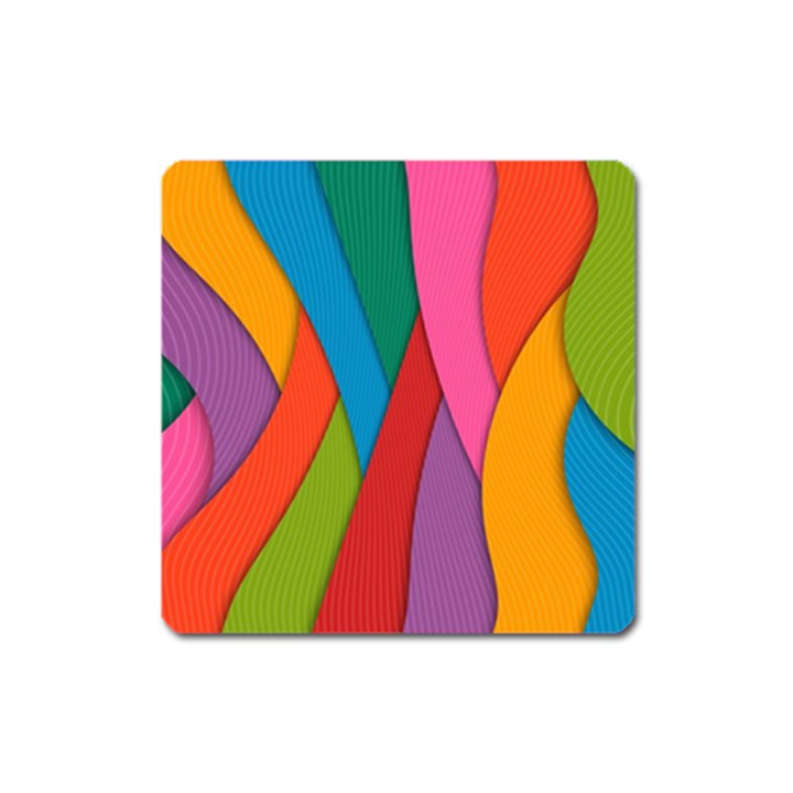 Abstract Background Colrful Square Magnet