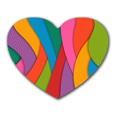 Abstract Background Colrful Heart Mousepads by Modern2018