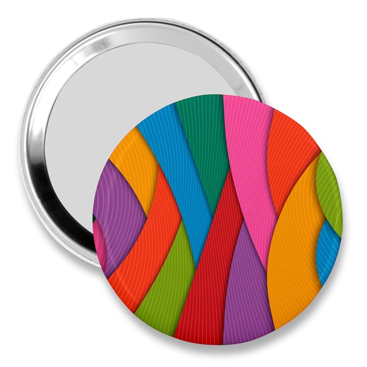 Abstract Background Colrful 3  Handbag Mirrors