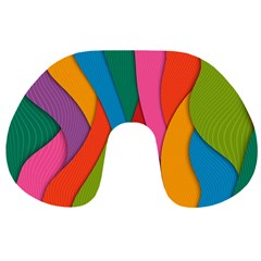 Abstract Background Colrful Travel Neck Pillows by Modern2018