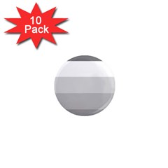 Elegant Shades Of Gray Stripes Pattern Striped 1  Mini Magnet (10 Pack)  by yoursparklingshop