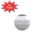 Elegant Shades Of Gray Stripes Pattern Striped 1  Mini Magnet (10 pack)  Front