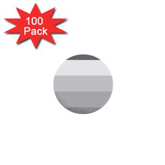 Elegant Shades Of Gray Stripes Pattern Striped 1  Mini Buttons (100 Pack)  by yoursparklingshop