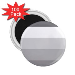 Elegant Shades Of Gray Stripes Pattern Striped 2 25  Magnets (100 Pack)  by yoursparklingshop