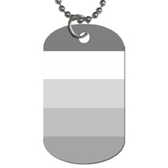 Elegant Shades Of Gray Stripes Pattern Striped Dog Tag (two Sides) by yoursparklingshop