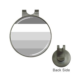 Elegant Shades Of Gray Stripes Pattern Striped Hat Clips With Golf Markers by yoursparklingshop