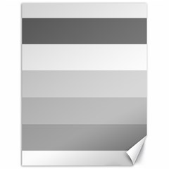 Elegant Shades Of Gray Stripes Pattern Striped Canvas 18  X 24   by yoursparklingshop