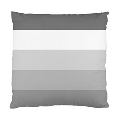 Elegant Shades Of Gray Stripes Pattern Striped Standard Cushion Case (two Sides) by yoursparklingshop