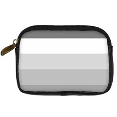 Elegant Shades Of Gray Stripes Pattern Striped Digital Camera Cases by yoursparklingshop