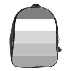 Elegant Shades Of Gray Stripes Pattern Striped School Bag (large) by yoursparklingshop