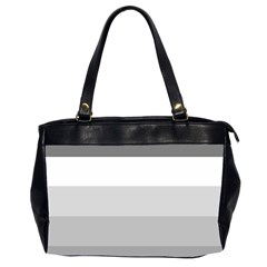 Elegant Shades Of Gray Stripes Pattern Striped Office Handbags (2 Sides)  by yoursparklingshop