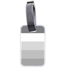 Elegant Shades Of Gray Stripes Pattern Striped Luggage Tags (two Sides) by yoursparklingshop