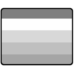 Elegant Shades Of Gray Stripes Pattern Striped Double Sided Fleece Blanket (medium)  by yoursparklingshop