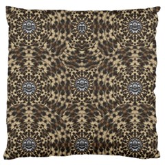 I Am Big Cat With Sweet Catpaws Decorative Standard Flano Cushion Case (one Side) by pepitasart