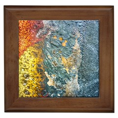 Colorful Abstract Texture  Framed Tiles by dflcprints