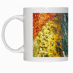 Colorful Abstract Texture  White Mugs by dflcprints